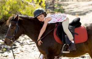 In der Auvergne ist das Pferd ein gerne gesehener Begleiter des Menschen. Reiten können hier nicht nur die Kinder. (#2)